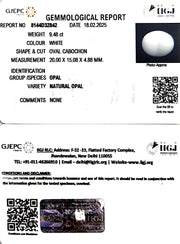 9.48/CT Natural Opal with Govt. Lab Certificate